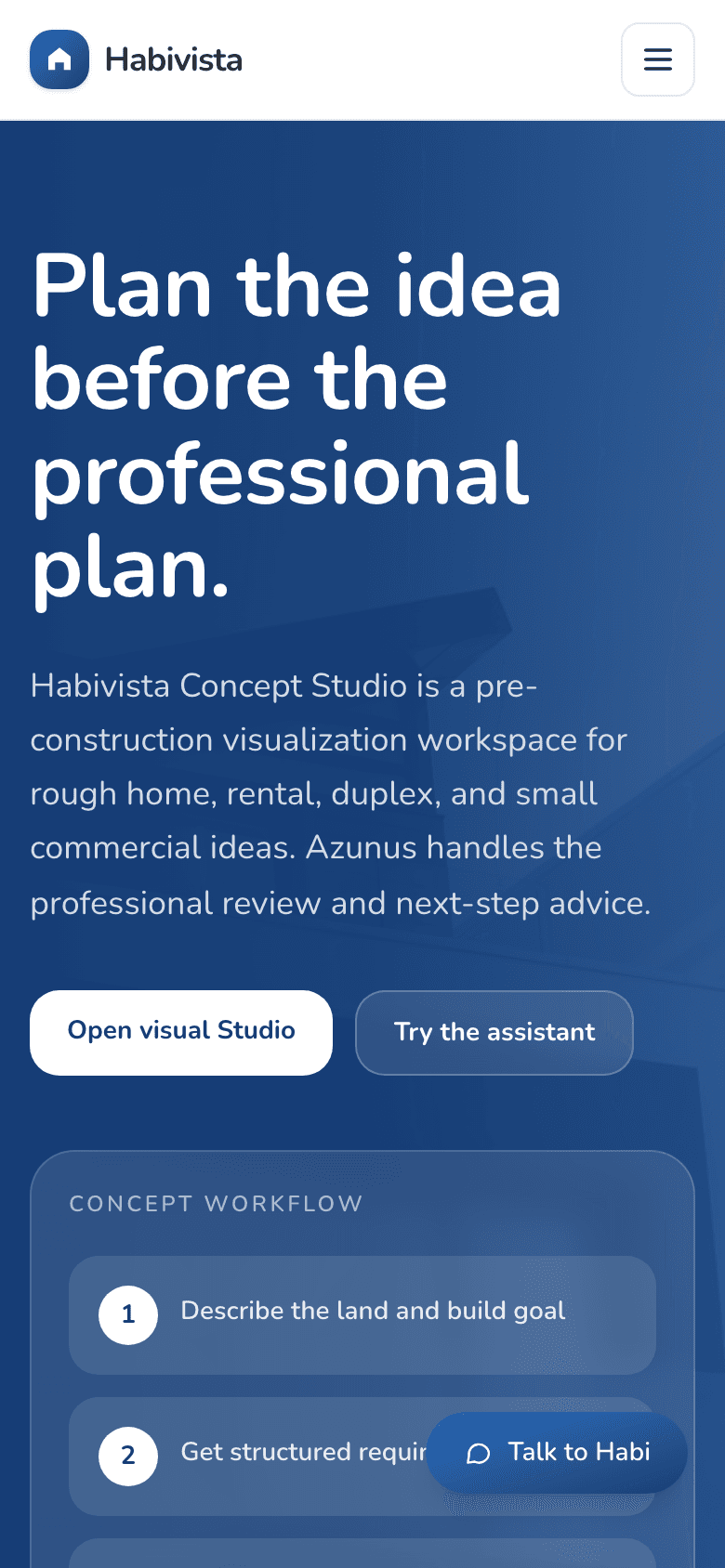 Mobile Concept Studio page